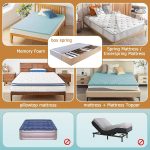 Bedecor Zippered Mattress Protector Cover Fully Encased Liquid Proof Urine Pee Protection Breathable Smooth Incontinence Pet Baby Potty Training Fits up to 9"-Queen - Image 6